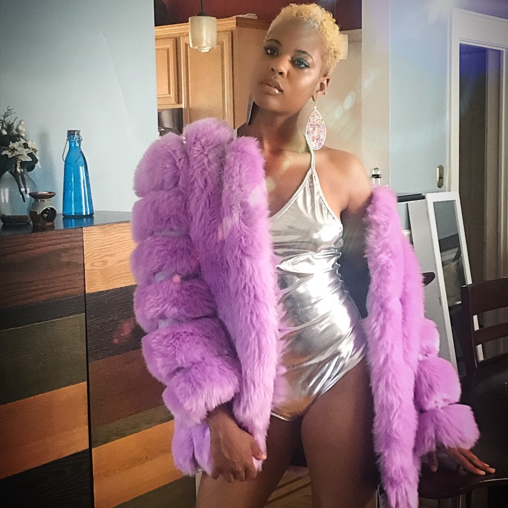 Silver Metallic Bodysuit